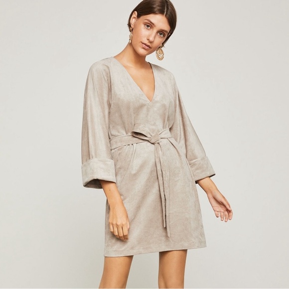 BCBGMaxAzria Suede Mini Dress - Picture 1 of 6